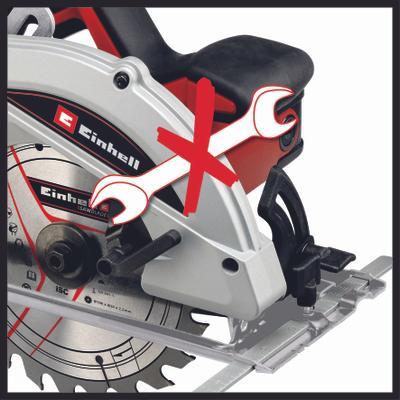 Scie circulaire électrique 1410W avec profondeur de lame et angle d'inclinaison réglables TC-CS1410 EINHELL 