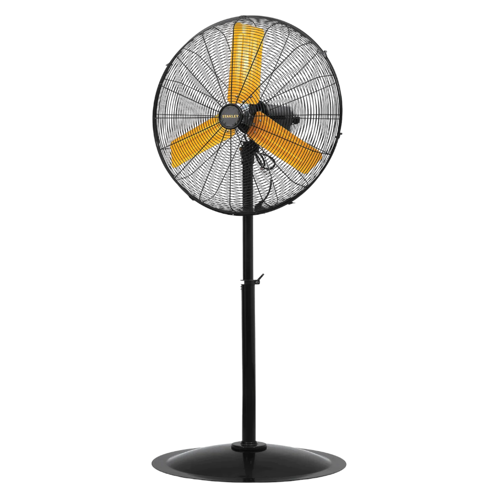 Ventilateur sur pied industriel 3 pales 300W 70x70xH210cm Stanley
