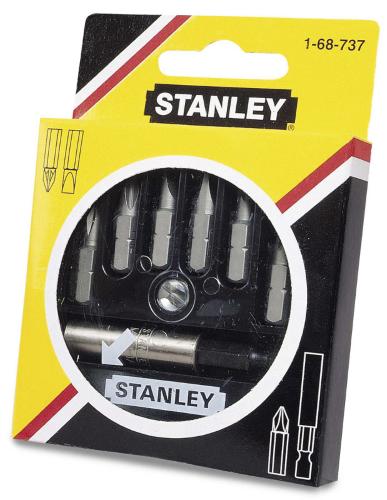 Jeu de 7 embouts de tournevis avec support magnétique Stanley 1-68-737 