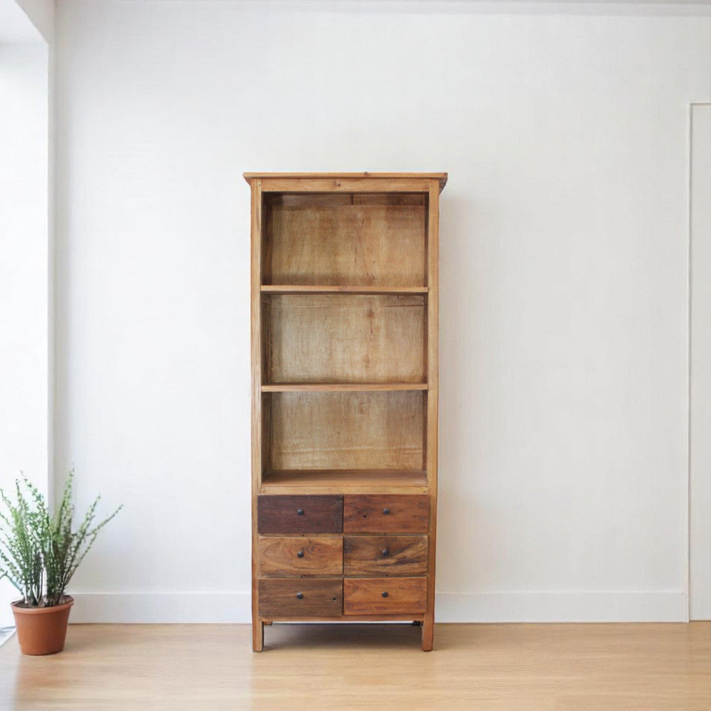 Mobile libreria in legno di mogano 80x40xH190 cm David