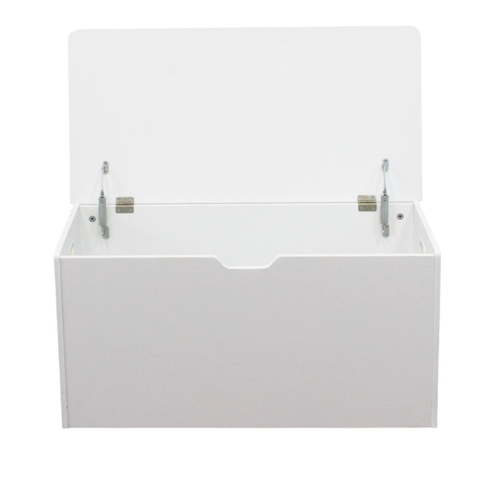 Baule contenitore in legno truciolato nobilitato bianco 78x38x40 cm Braddy
