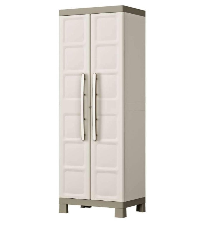 Armadio tuttopiani in resina da esterno o interno con 4 ripiani regolabili Excellence Keter