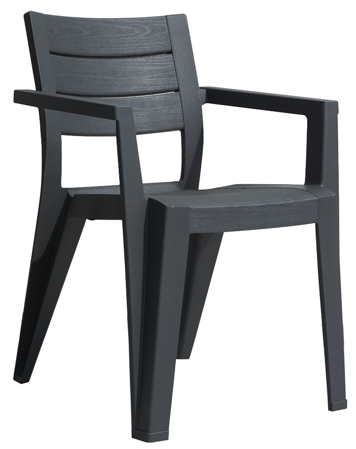 Fauteuil de jardin en résine effet bois Keter Julie 