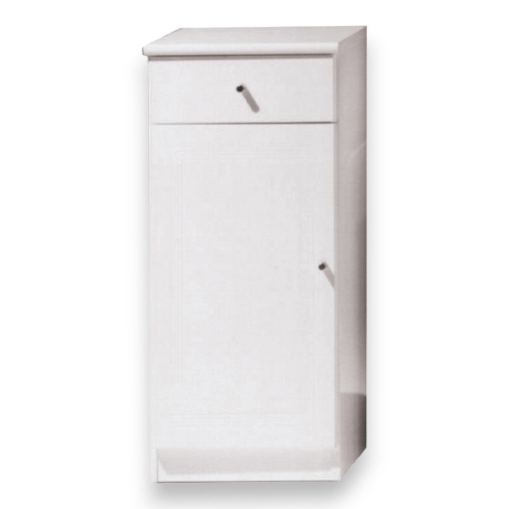 Meuble bas de salle de bain polyvalent 34x34xH80 cm en bois