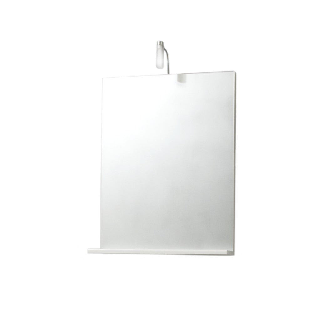 Vasque de salle de bain Luana avec socle et miroir 65x46xH86 cm