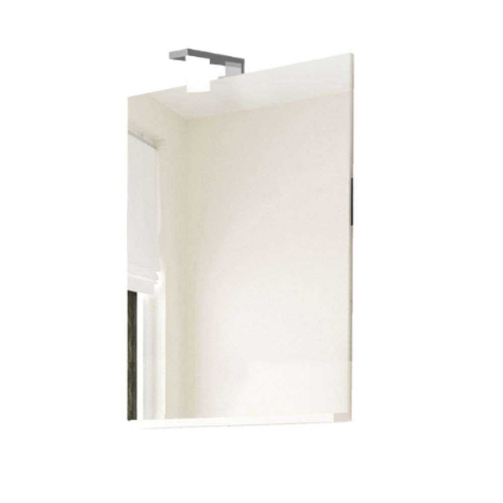Meuble sous-vasque de salle de bain, lavabo et base 2 portes avec miroir lumineux LED