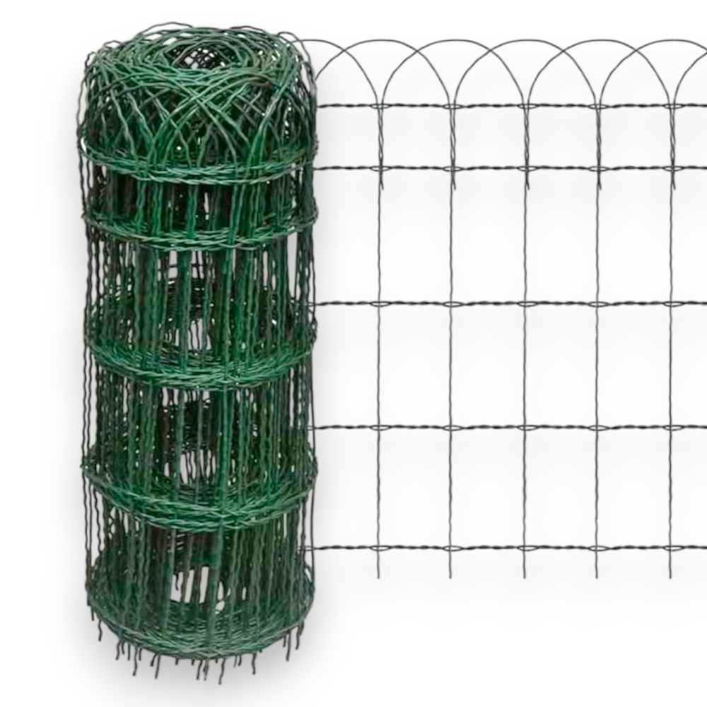 Filet T-REX galvanisé, tissé et plastifié pour massifs H65 cm, rouleau de 10 m