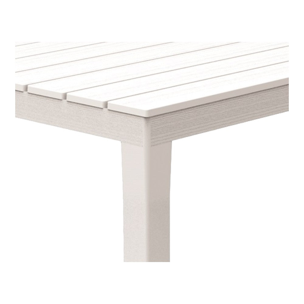 Table rectangulaire modulable intérieure et extérieure anthracite 138x80xH72 cm