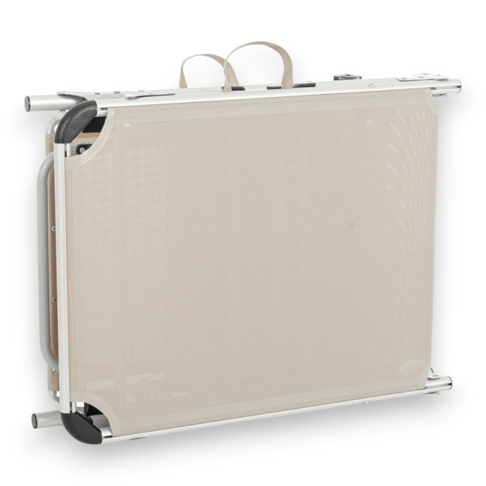 Texilene lit de bronzage en aluminium pliant jardin de plage en aluminium Luxe