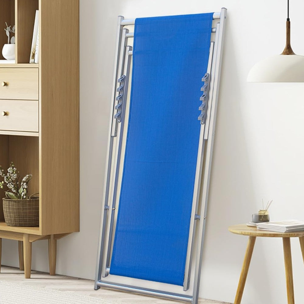 Chaise longue de plage pliante avec structure en aluminium et assise Summer en textilène
