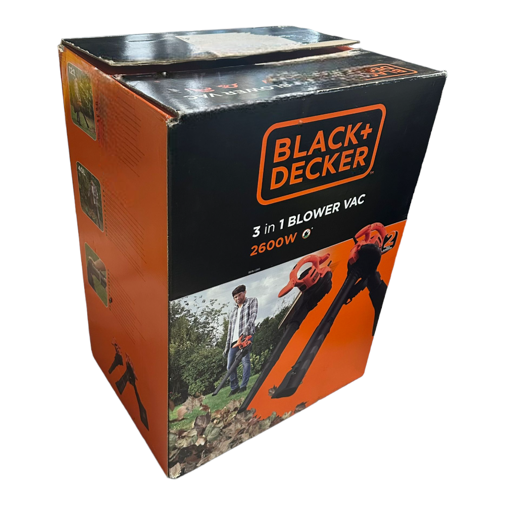 Aspirateur souffleur Broyeur de feuilles électrique avec sac Black + Decker BEBLV 2600W 