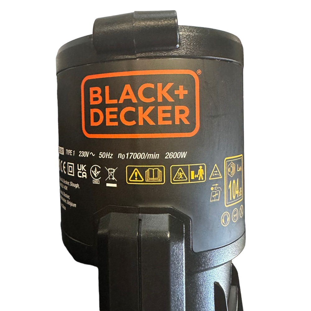 Aspirateur souffleur Broyeur de feuilles électrique avec sac Black + Decker BEBLV 2600W 