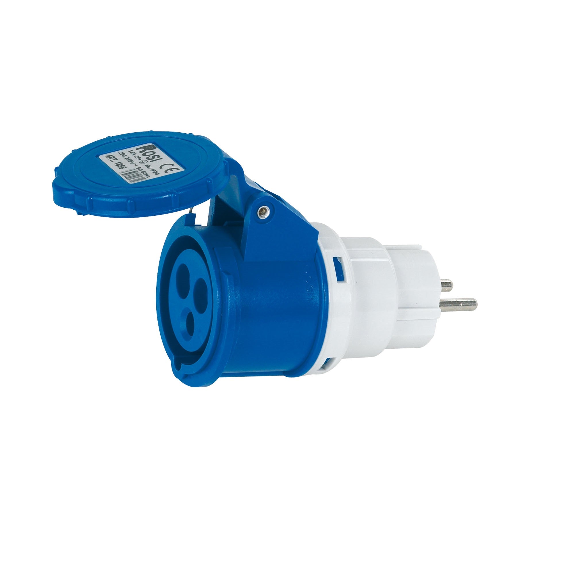 Adaptateur de prise Schuko industriel