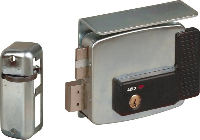 Serrure électrique pour portes et fenêtres métalliques, entrée 60 mm avec toit de protection CISA ART. 11761 