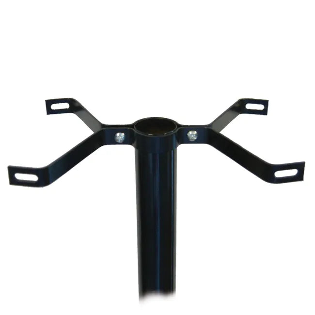 Poteau en fer noir h77 cm pour boîte aux lettres style américain Alubox