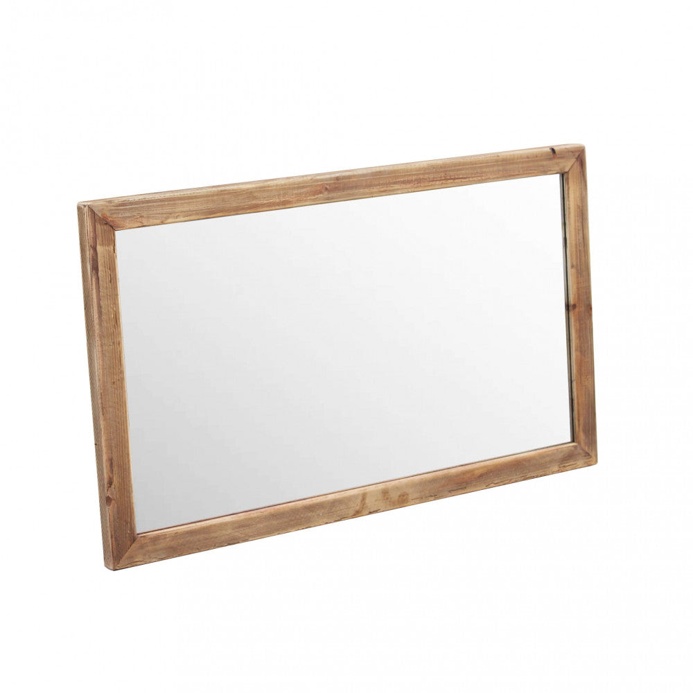 Miroir mural 100x60 cm avec cadre en bois de pin Harvard