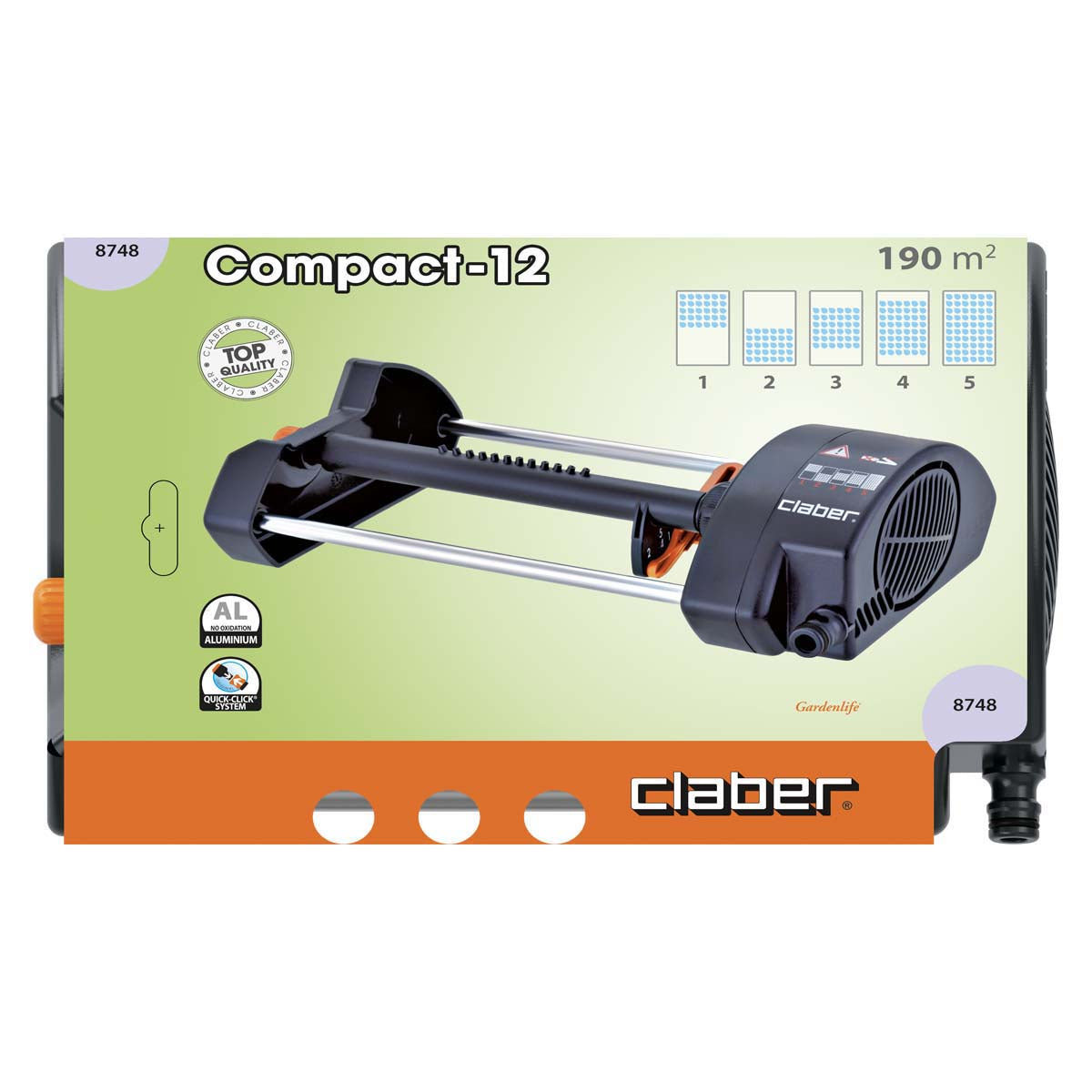 Arroseur de jardin oscillant compact CLABER 8748 