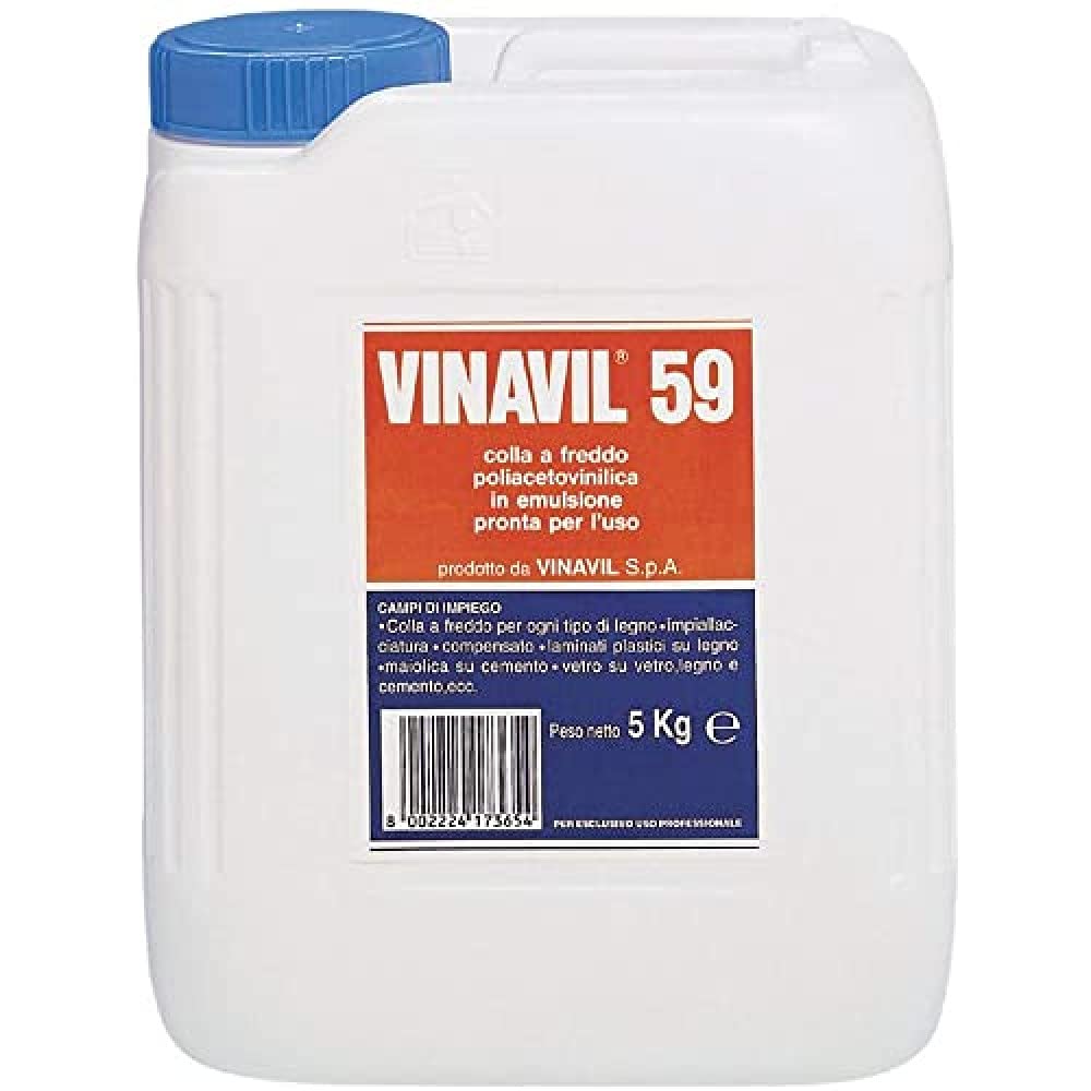 5Kg d'adhésif acétate de vinyle Vinavil Glue 59 en pot ou en boîte