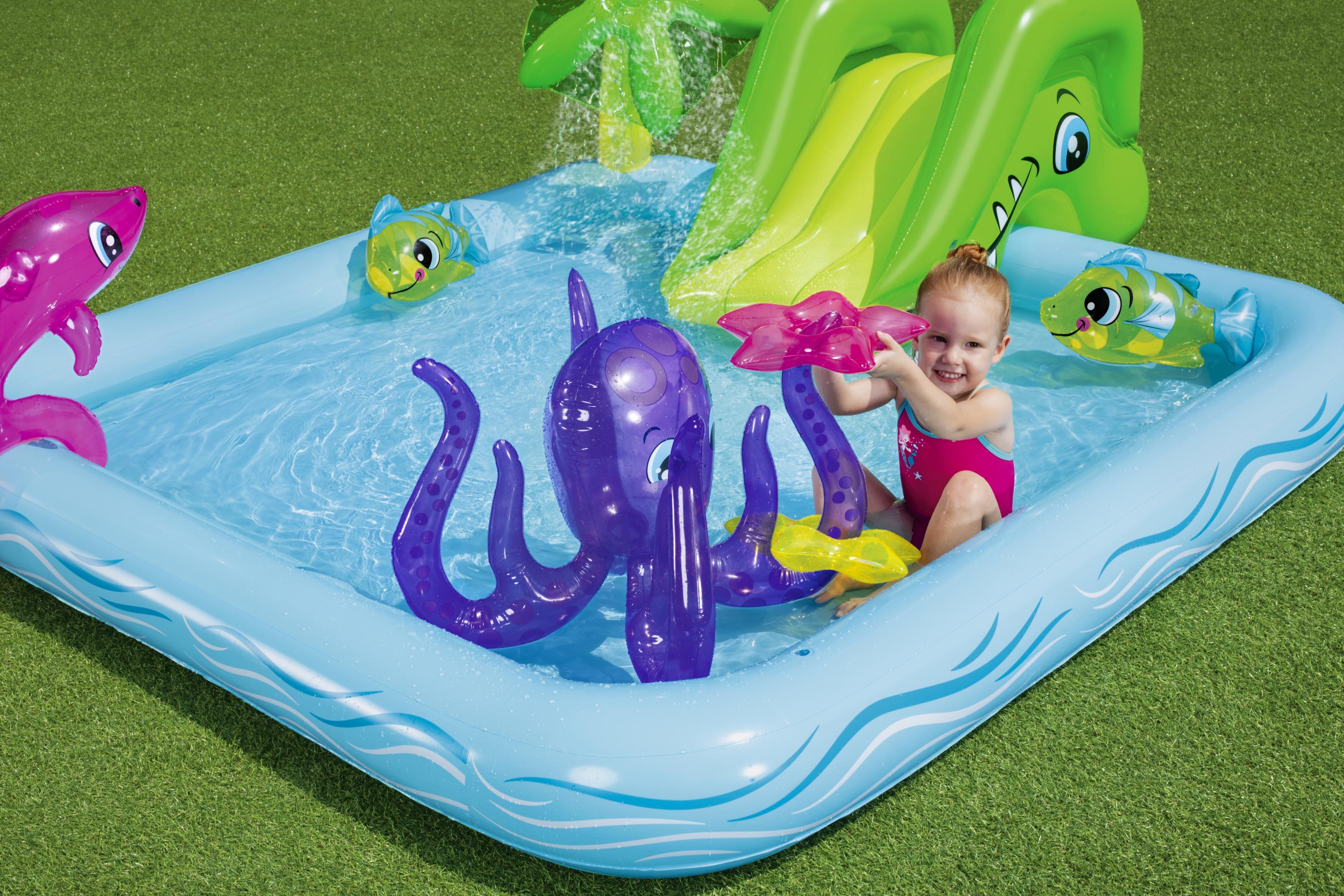 Piscine gonflable Aquarium fantastique centre de jeu Aquarium Bestway 53052 