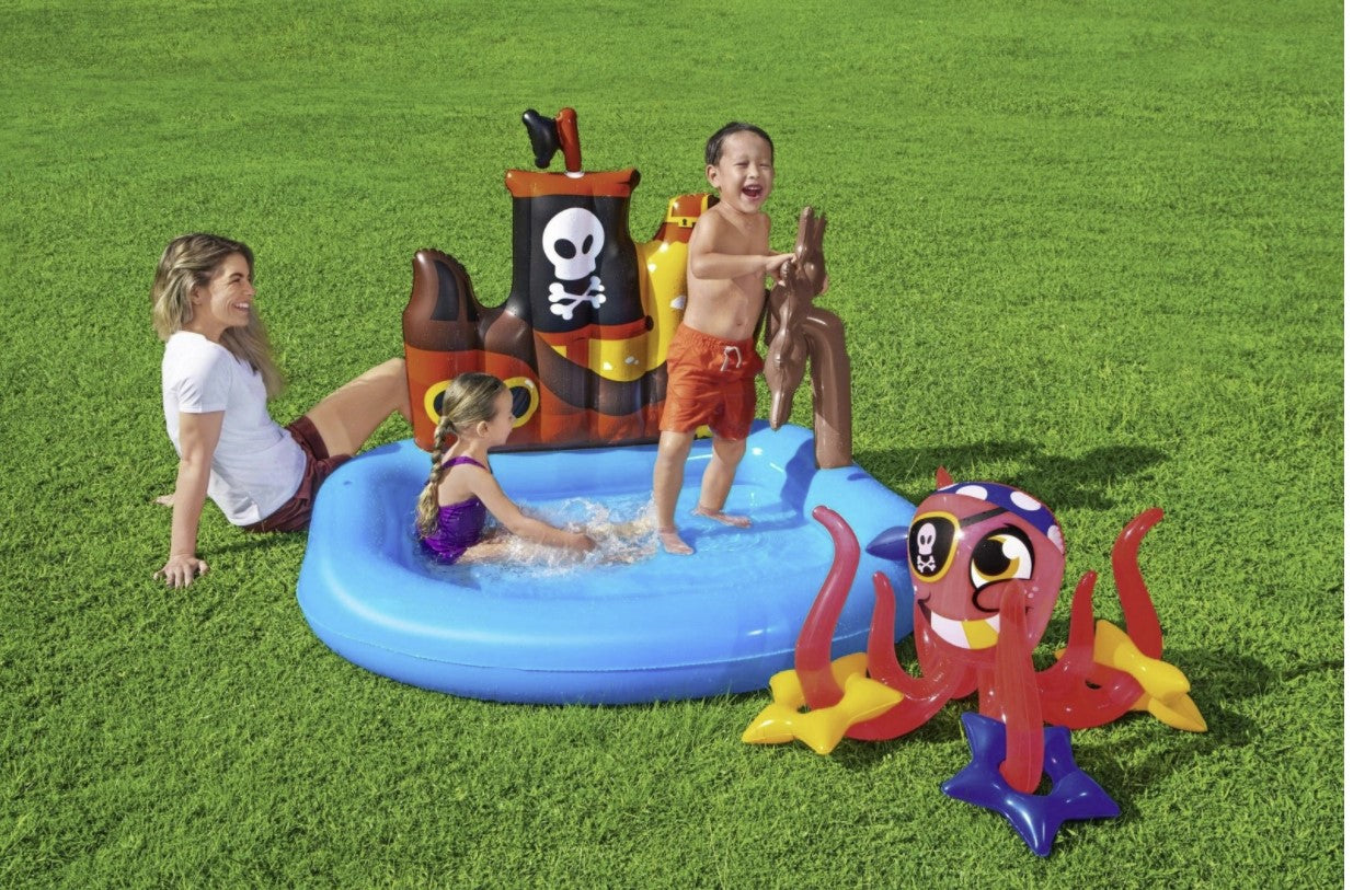 Piscine gonflable Play Center bateau pirate BESTWAY 52211