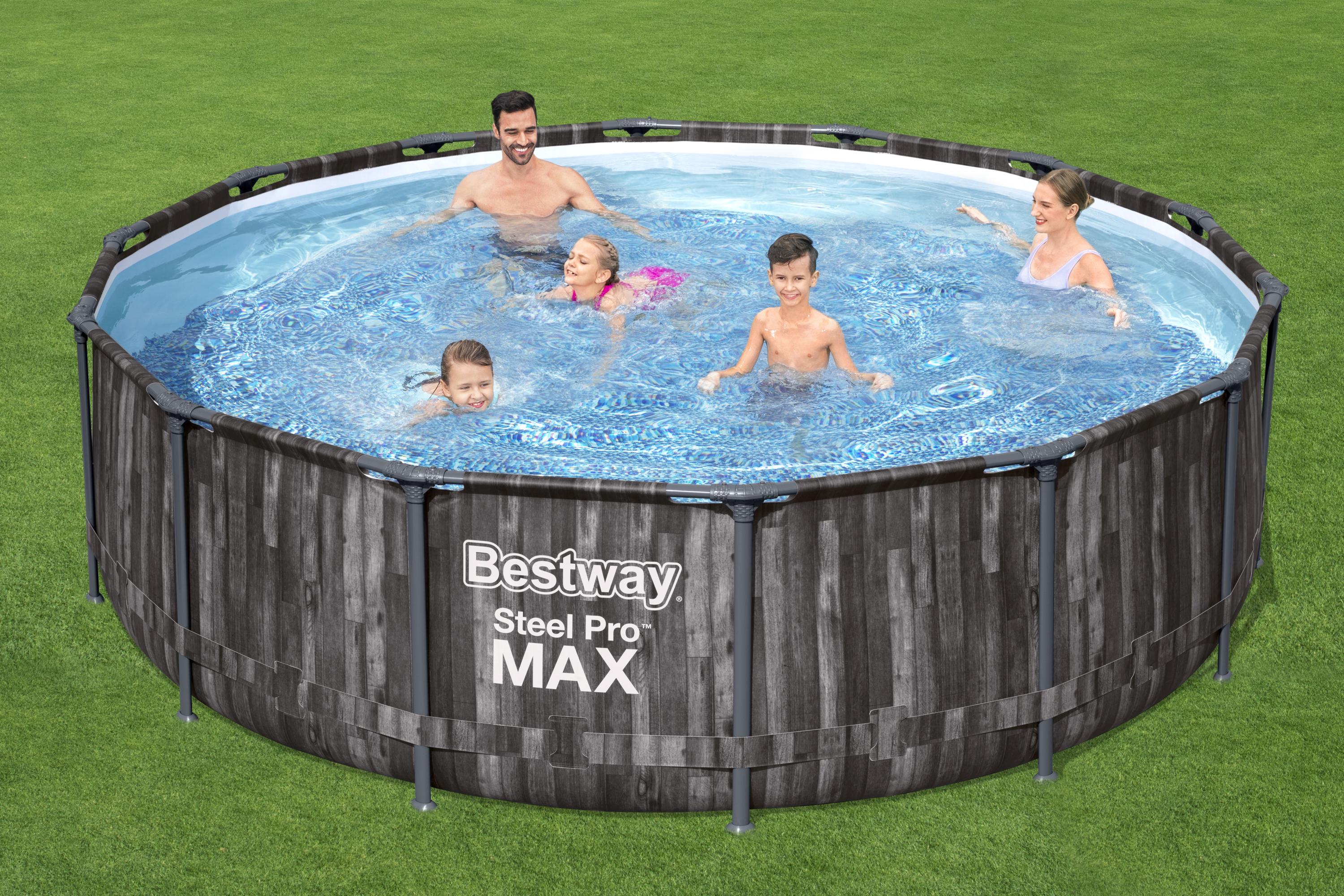 Piscine à structure ronde Steel Pro MAX 427x107 cm Bestway 5614Z