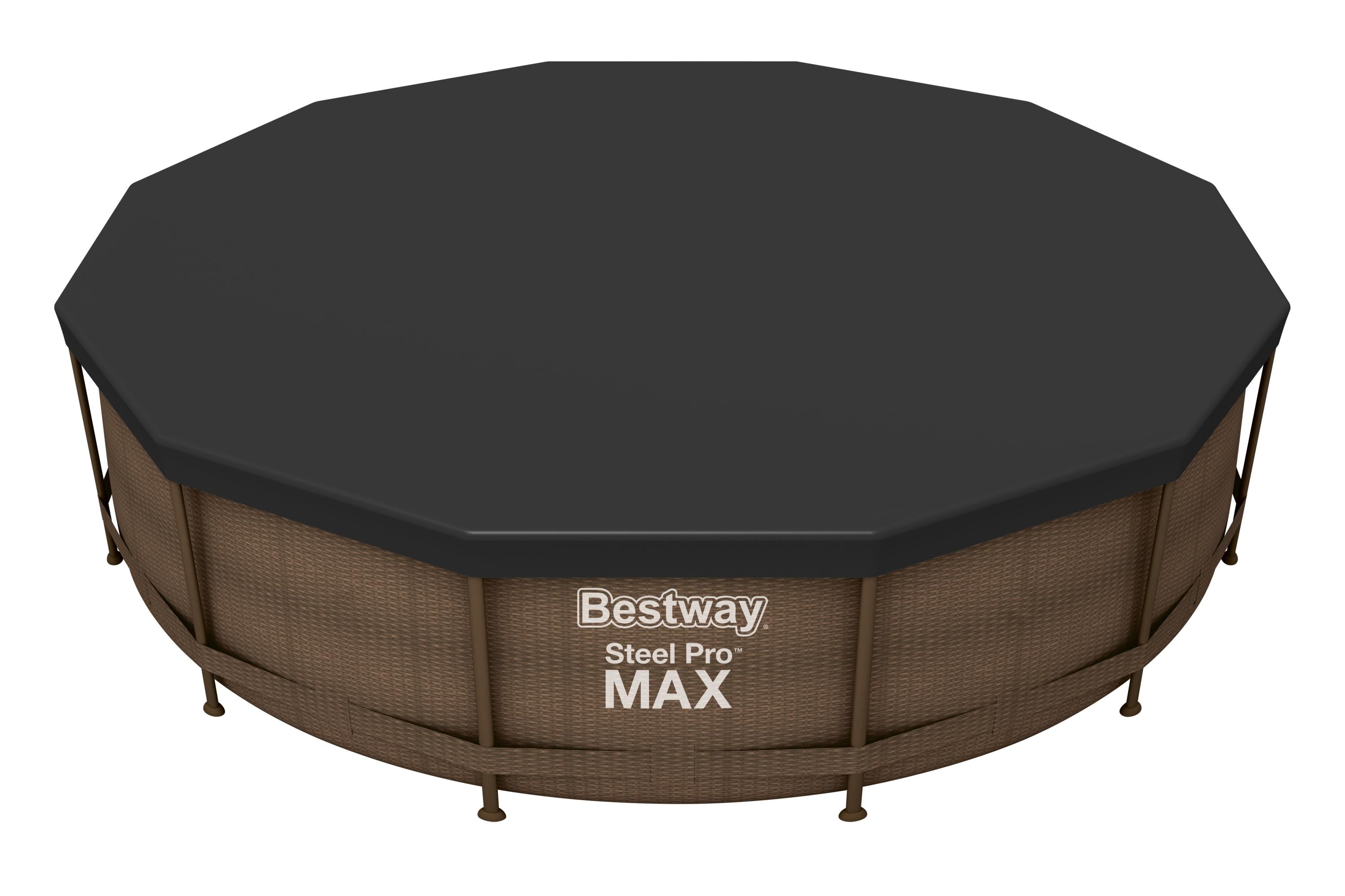 Couverture de piscine ronde diamètre 366 cm avec structure Bestway 58037