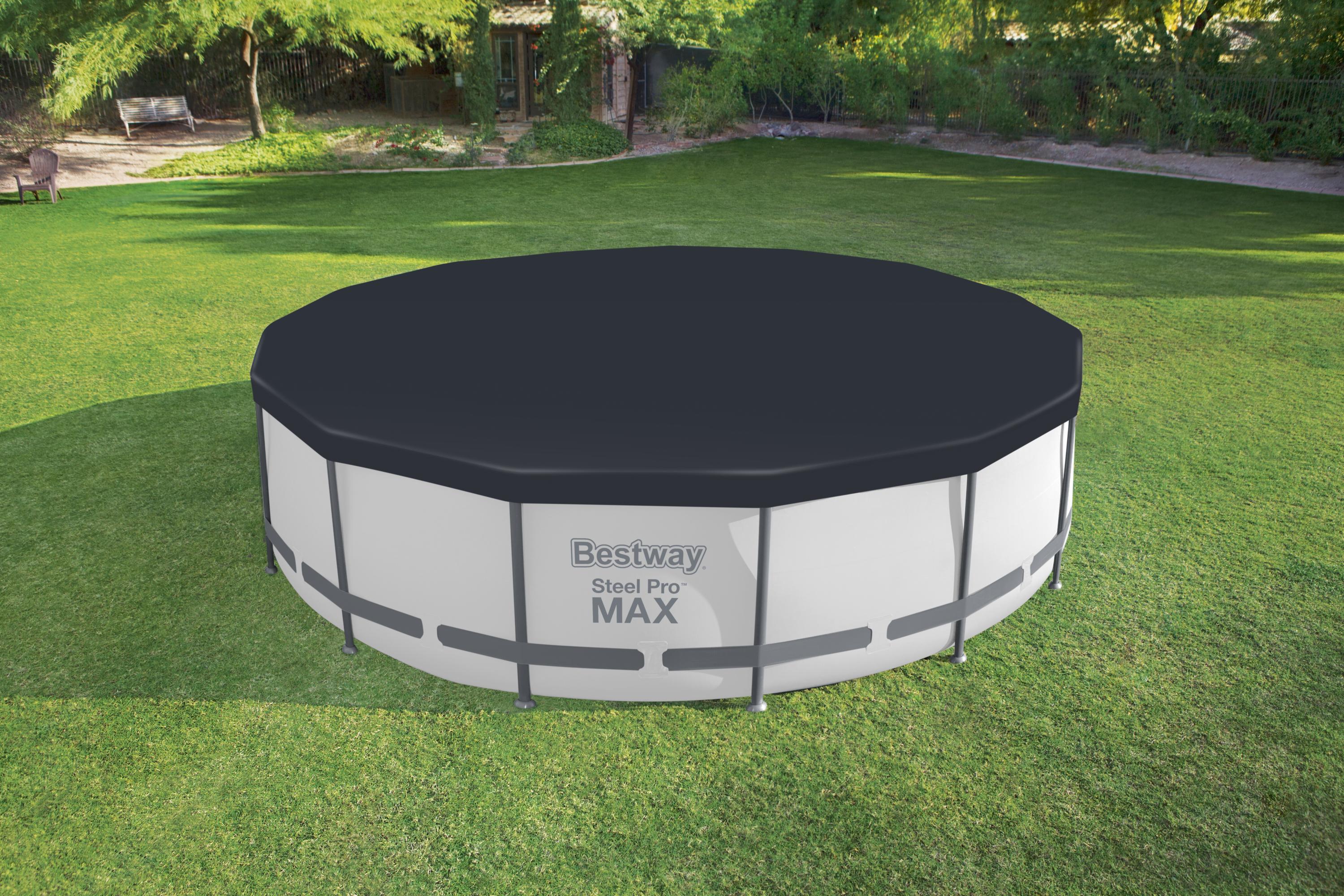 Couverture de piscine avec structure Tonda steel pro max Bestway 58038 