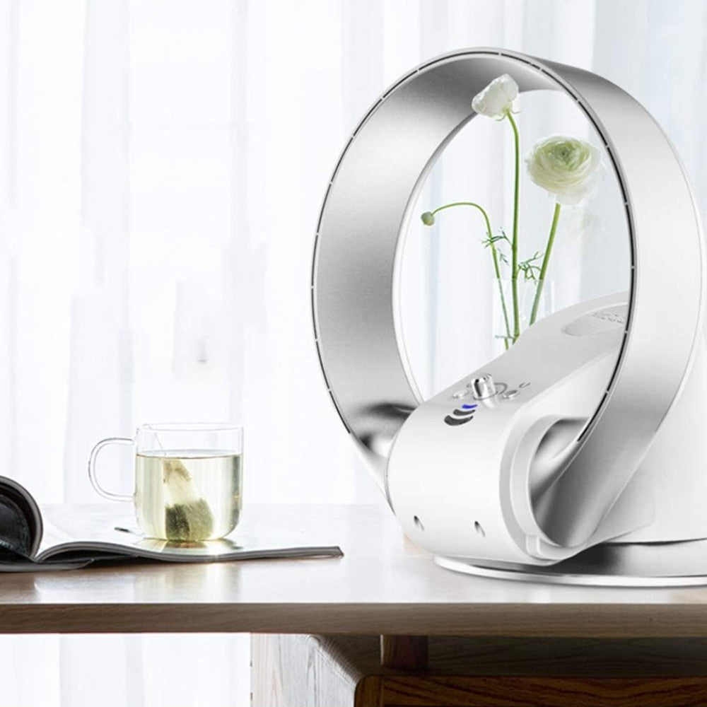Ventilateur invisible moderne de 30 W sans pales pour table ou mur avec 7 vitesses réglables