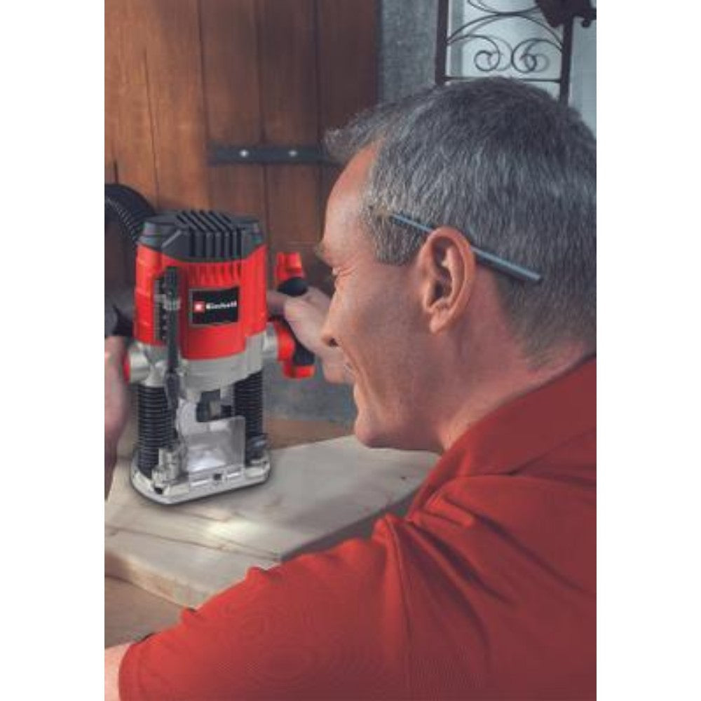 Fresatrice verticale 1100W con controllo della velocità e guida di taglio EINHELL TC-RO1155 E