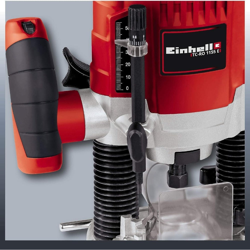 Fresatrice verticale 1100W con controllo della velocità e guida di taglio EINHELL TC-RO1155 E