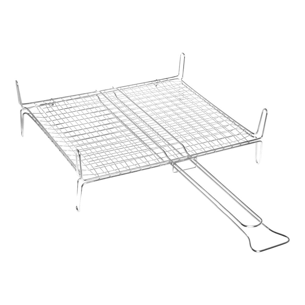 Grille double arrondie pour barbecues en acier