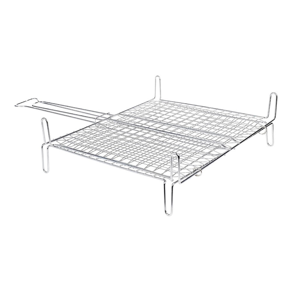 Grille double arrondie pour barbecues en acier