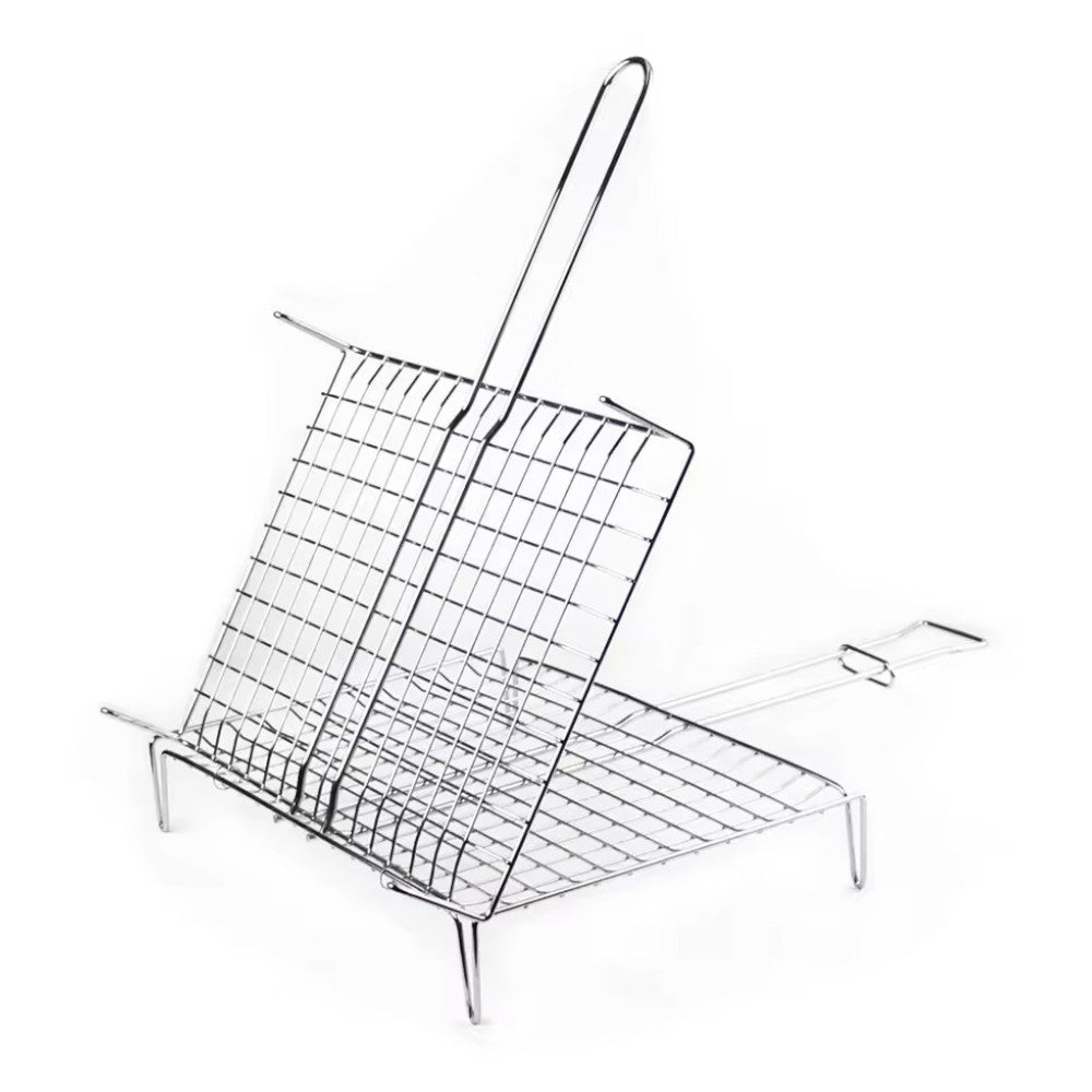 Grille double arrondie pour barbecues en acier