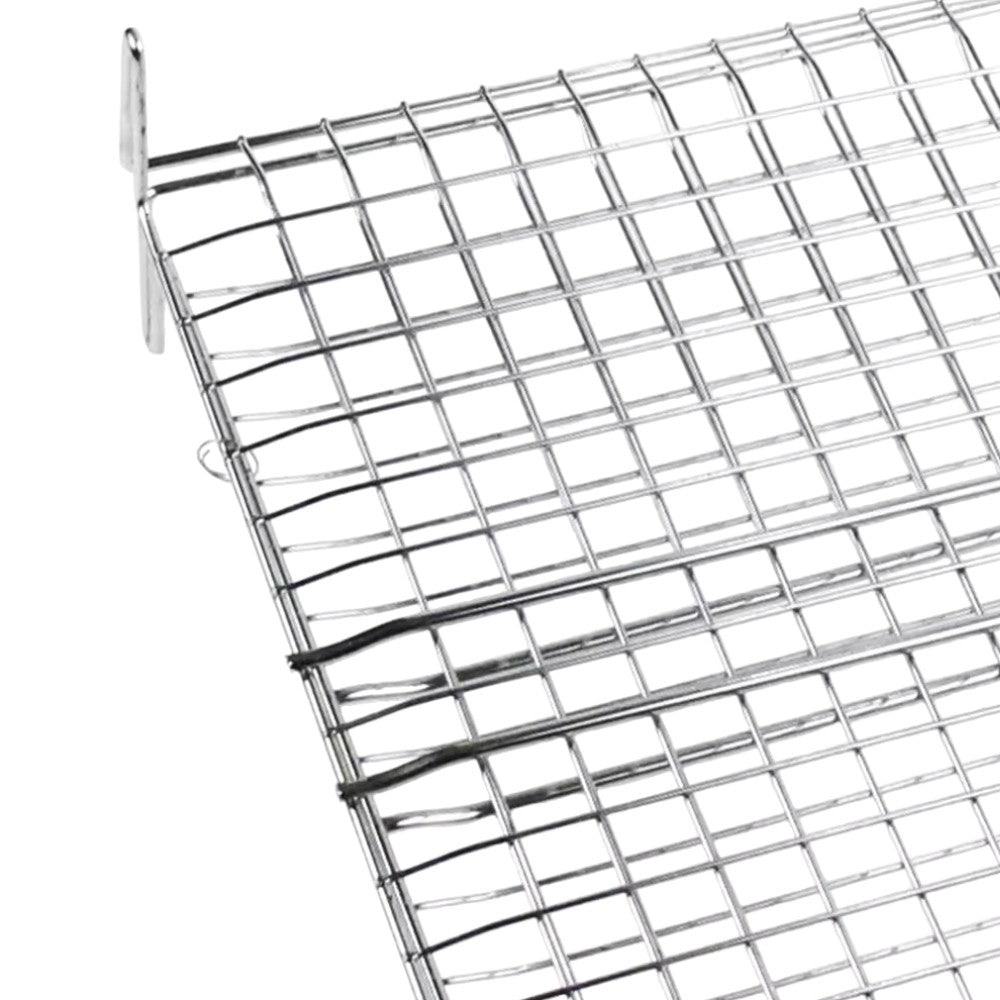 Grille double arrondie pour barbecues en acier