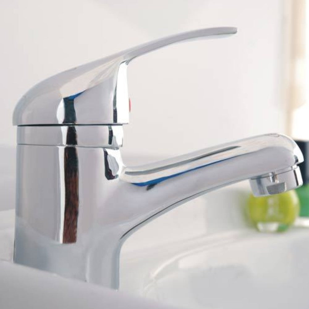 Mitigeur monocommande de lavabo en laiton chromé