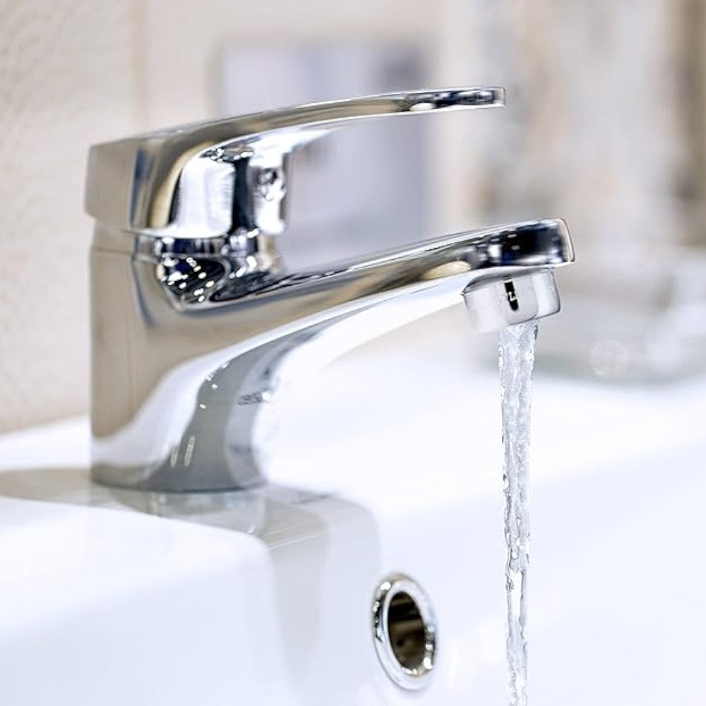 Mitigeur monocommande de lavabo en laiton chromé