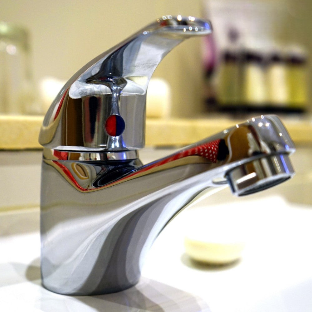 Mitigeur monocommande de lavabo en laiton chromé