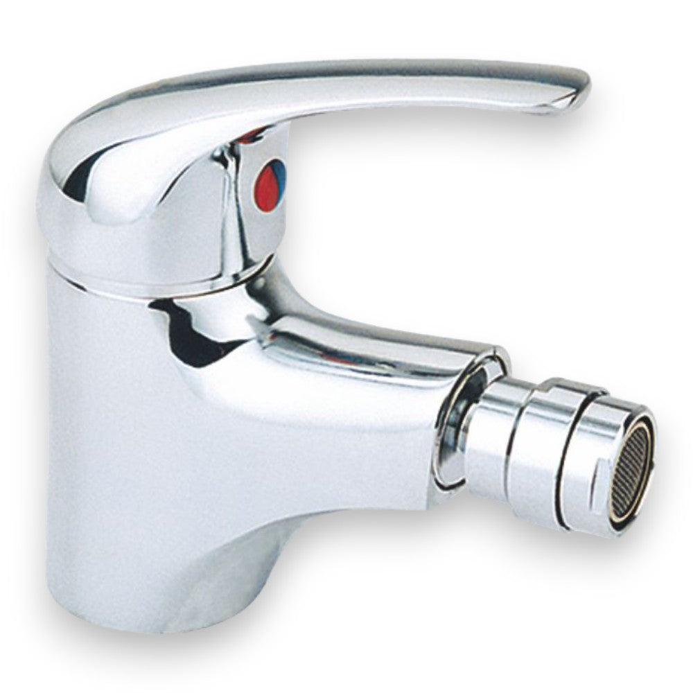 Mitigeur de bidet monocommande en laiton chromé Ø 40 mm