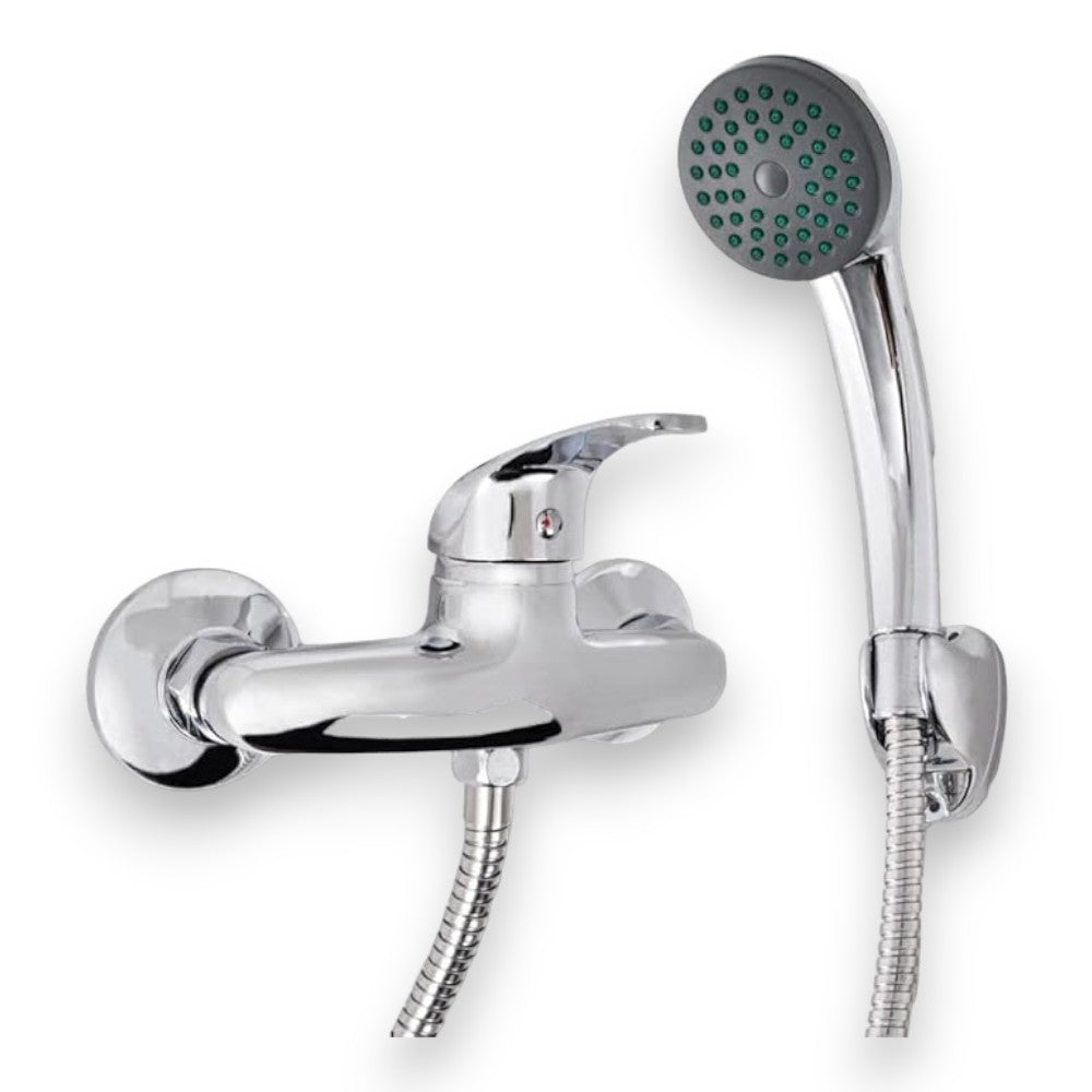 Mitigeur de douche monocommande en laiton chromé