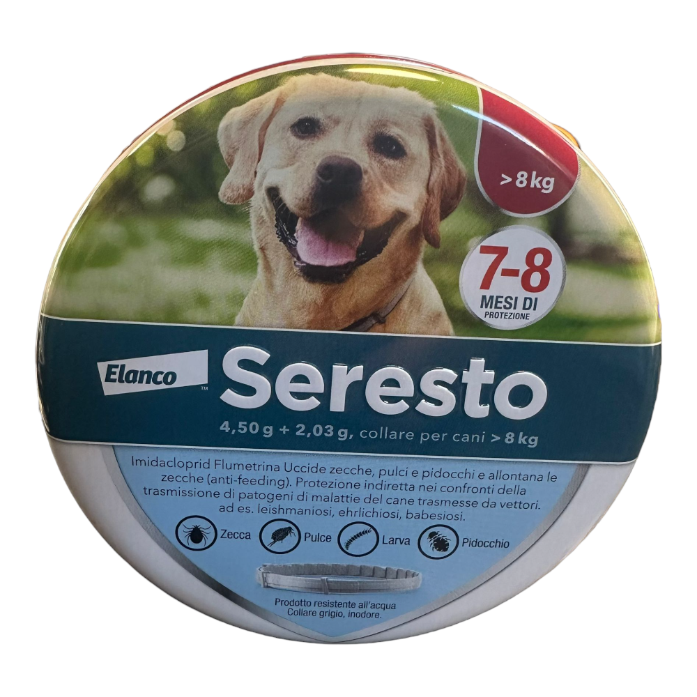 Collier antiparasitaire Seresto à libération contrôlée pour chien 70 cm supérieur 8 kg Bayer