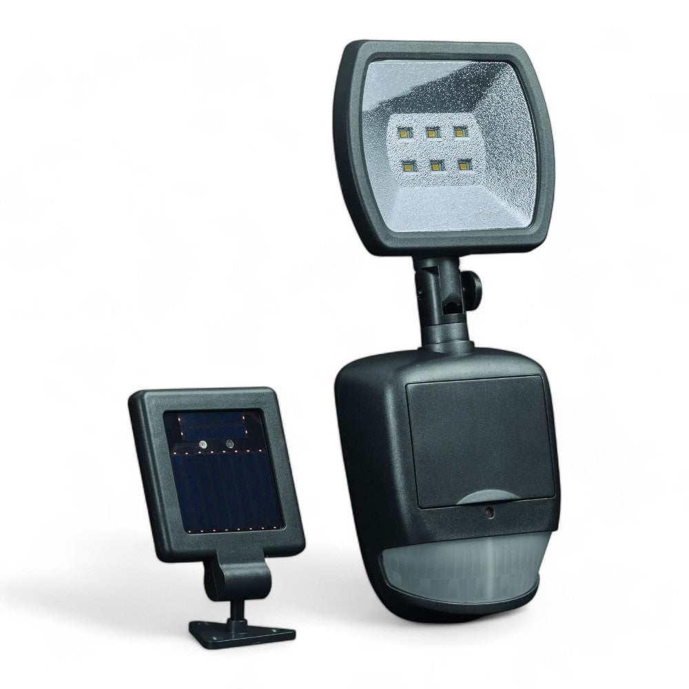Spot LED Solaire Orientable Avec Capteur - mm.386x128x50 - 120 lumens