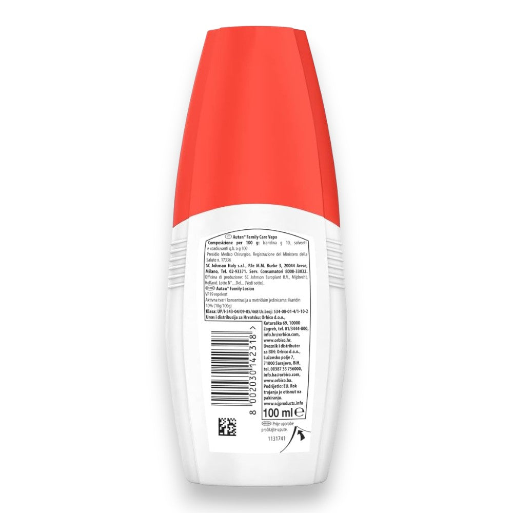 Anti-moustique avec substances hydratantes et aloe vera 100 ml