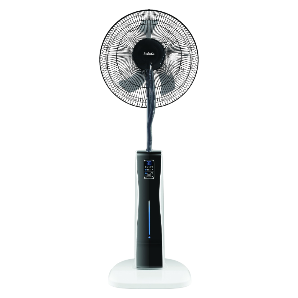 Nebula Fan Plus Ventilateur évaporatif numérique à 5 pales avec roues et réservoir d'eau