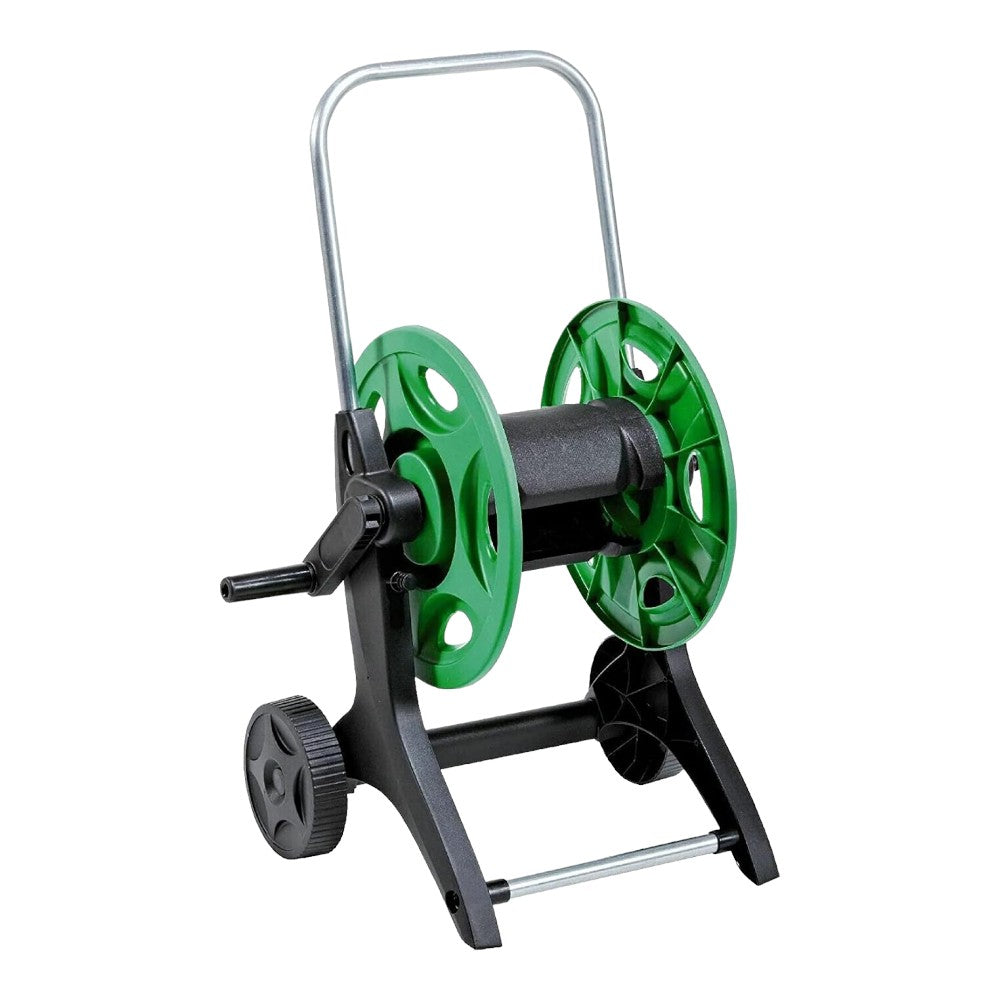 Chariot enrouleur de tuyau d'arrosage avec structure en ABS pour tuyau 50 m 1/2"