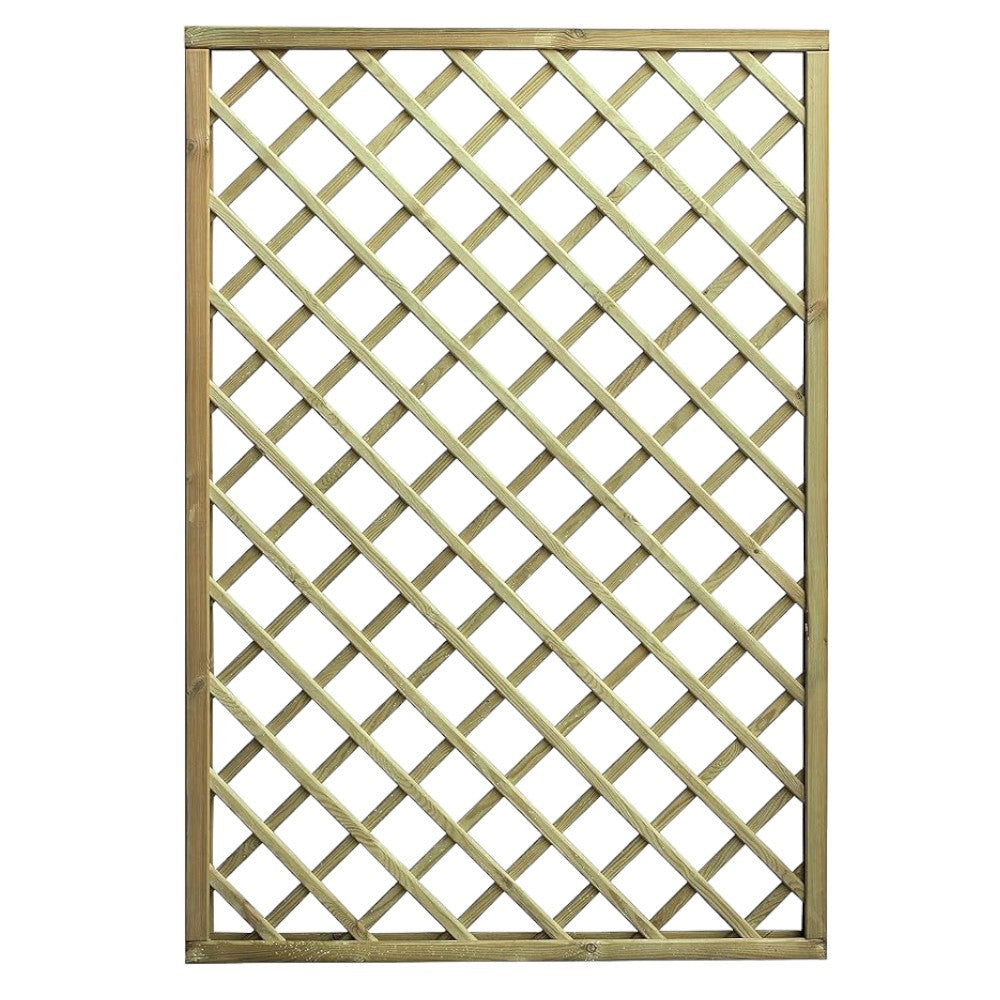 Panneau de gril rectangulaire en bois imprégné avec cadre pour usage extérieur
