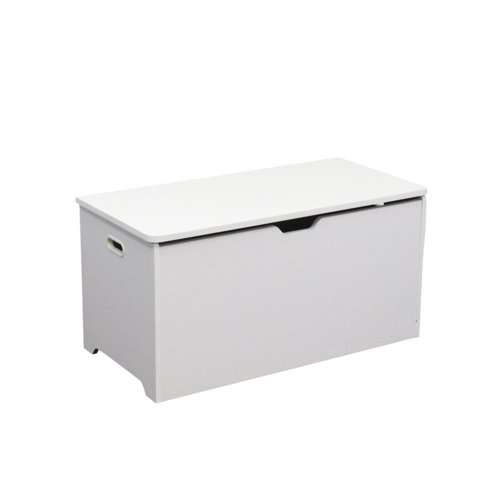 Baule contenitore in legno truciolato nobilitato bianco 78x38x40 cm Braddy