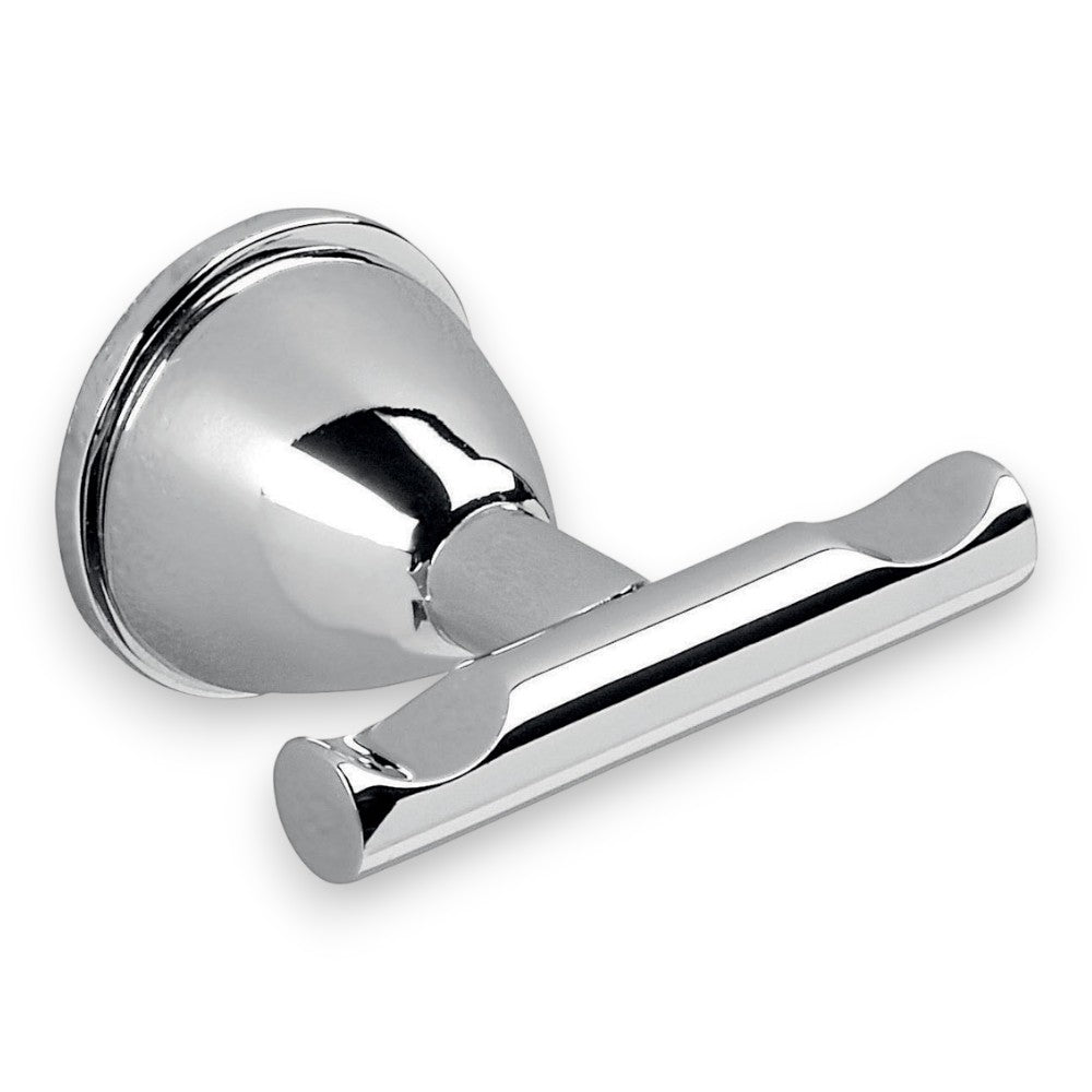 Cintre double en acier chromé pour salle de bain