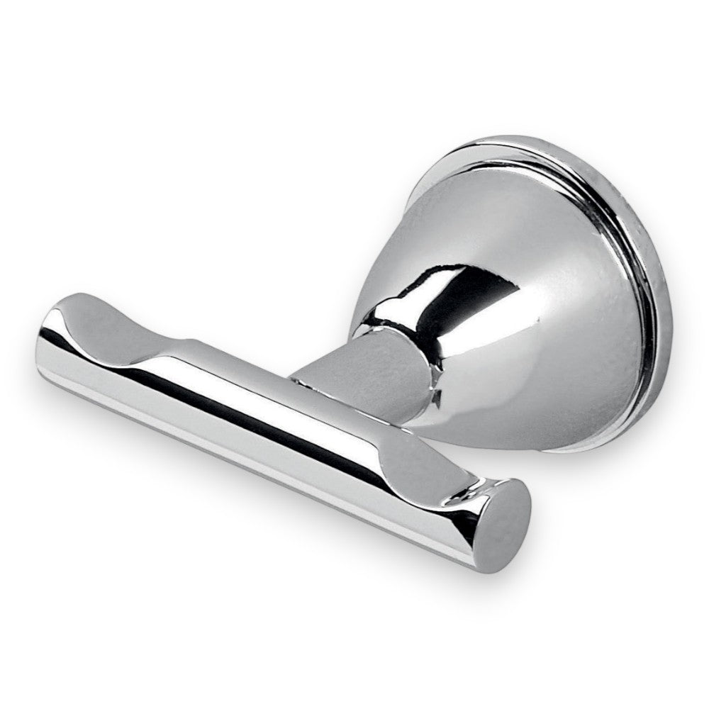 Cintre double en acier chromé pour salle de bain
