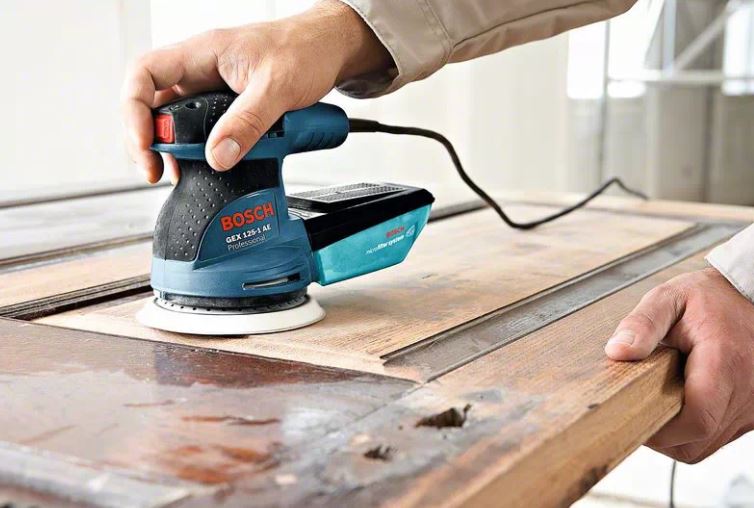 Ponceuse orbitale aléatoire professionnelle BOSCH 250W GEX125-1AE 