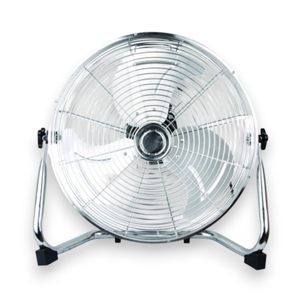 Ventilateur de support en acier chromé, 45 cm